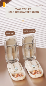 best pill cutter with storage portable tablet splitter box 04