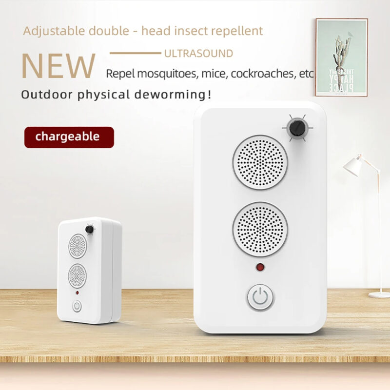 Rechargeable Mouse Repellent Ultrasonic Pest Repeller Household Outdoor